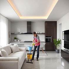 modern house cleaning