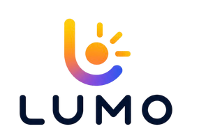 lumo logo with black lettering