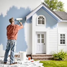 painting a house