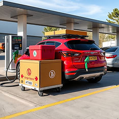 gasoline delivery for car.