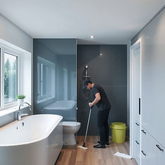 modern deep cleaning house
