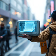 futuristic small package and document delivery