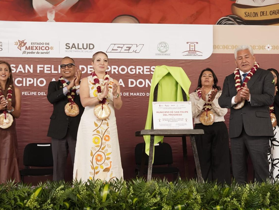 San Felipe del Progreso se convierte en referente de la donación
