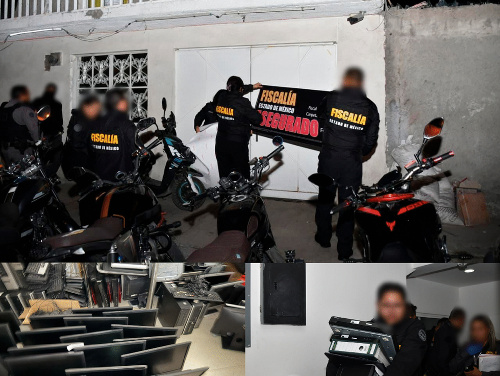 Golpe a la extorsión “Gota a Gota” en Edomex; hay 102 detenidos, entre éstos 77 extranjeros y 67 "Call Centers" asegurados