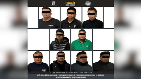 Procesan a nueve presuntos extorsionadores carreteros del Edomex