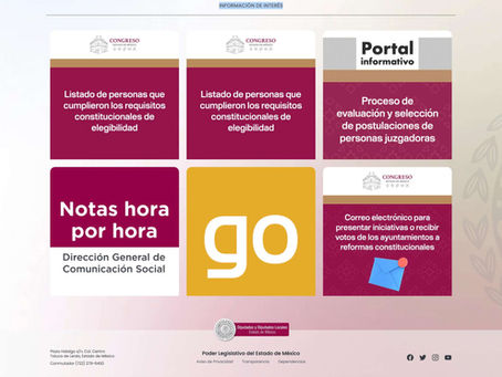 Congreso mexiquense publica lista de aspirantes idóneos a elección judicial