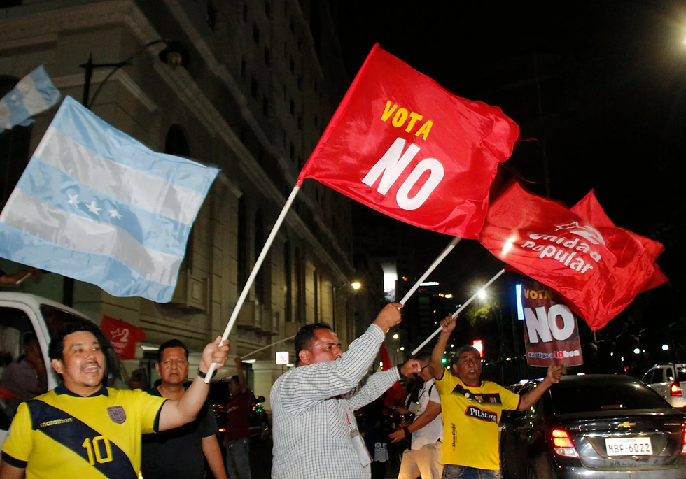 Ecuador vota no a albergar una base militar estadounidense