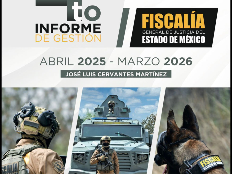 Entrega Fiscal General su Cuarto Informe de labores a la LXII Legislatura mexiquense