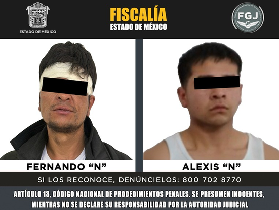 FGJEM cumplimenta orden de aprehensión contra dos por presunto homicidio en Metepec