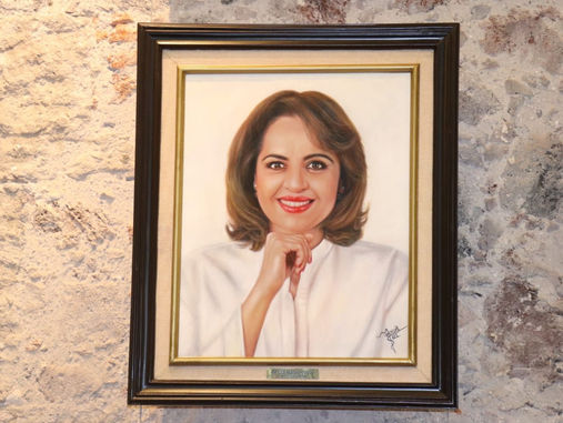 Develan pintura de Ana Lilia Herrera en Galería de expresidentes de la Jucopo en el Senado