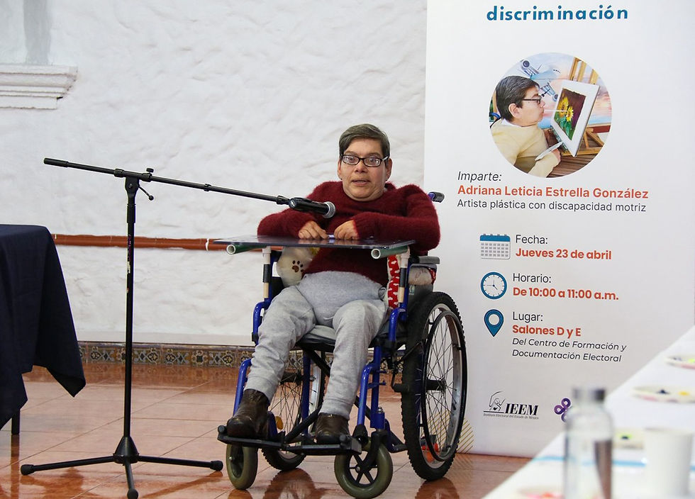 Pintar con la boca: una experiencia en el IEEM para construir espacios libres de discriminación