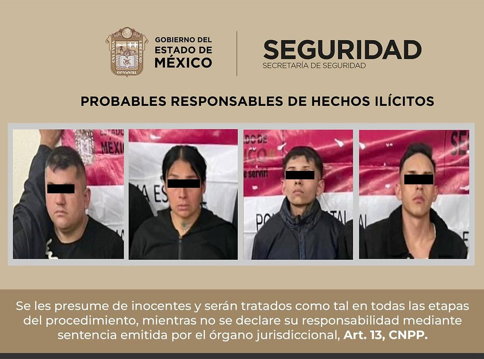 SSEM asegura arma de fuego y captura a cinco presuntos responsables de intento de homicidio