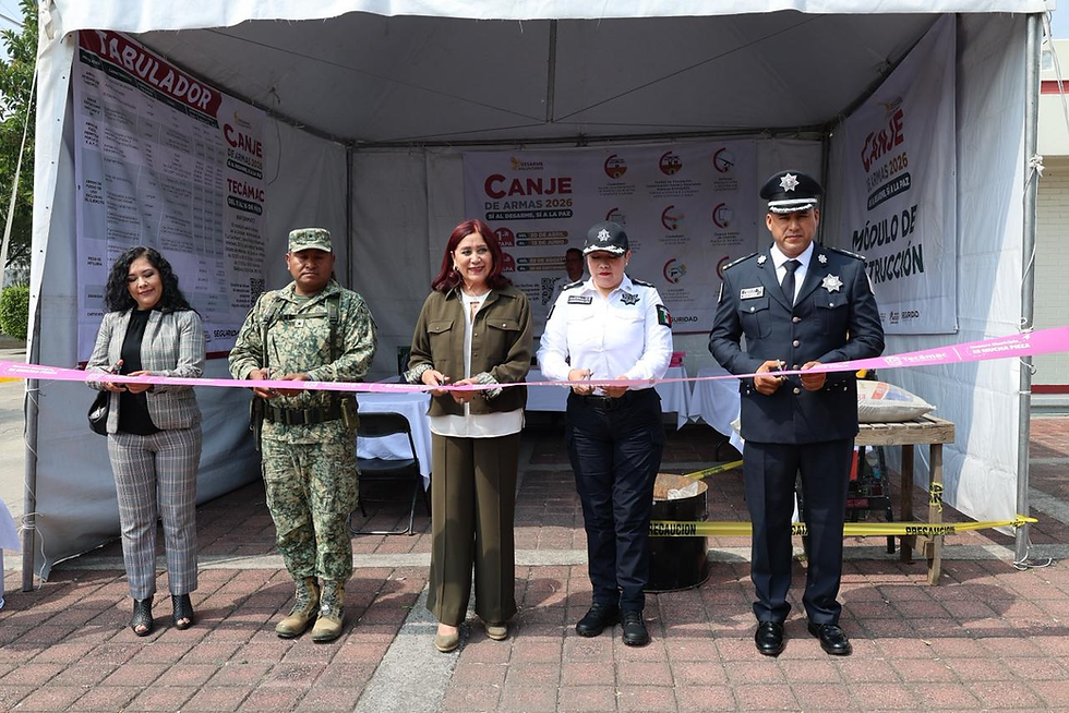 En marcha el Programa Canje de Armas 2026 para fortalecer la paz social en Tecámac