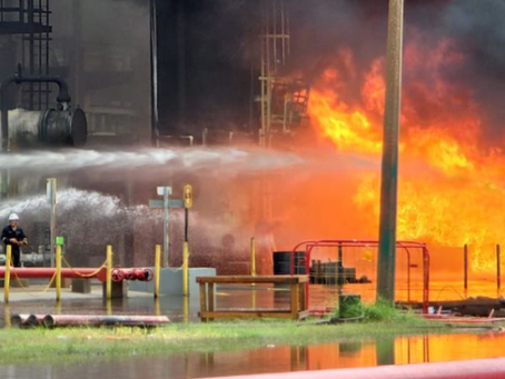 Conato de incendio se registra en refinería de Pemex en Salina Cruz Oaxaca