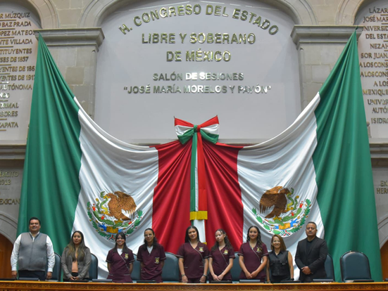 Recibe Congreso mexiquense a estudiantes de Colombia