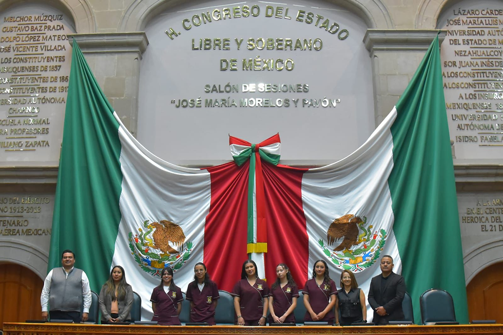 Recibe Congreso mexiquense a estudiantes de Colombia