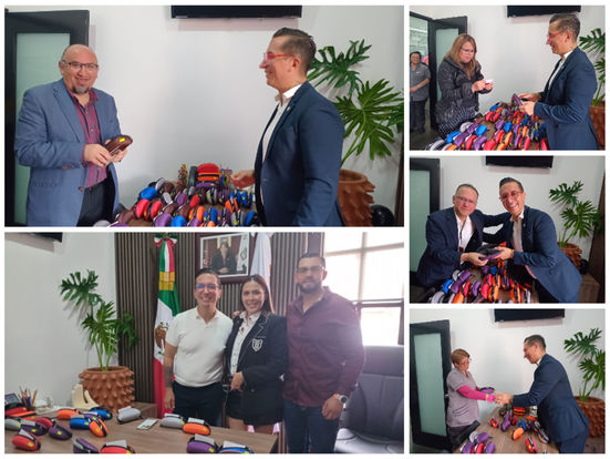 Obsequian diputado Israel Espíndola y la Jucopo lentes oftálmicos a periodistas y trabajadores del Congreso local