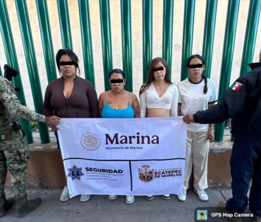 Capturan a mujeres integrantes de banda de desplazadoras de tarjetas bancarias