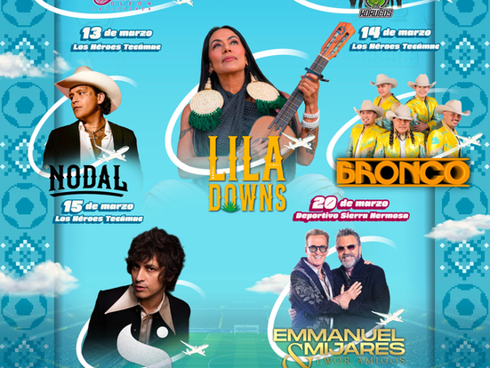 Disfruta gratis de grandes artistas en el Festival Atmósfera Mundialista 2026 en Tecámac