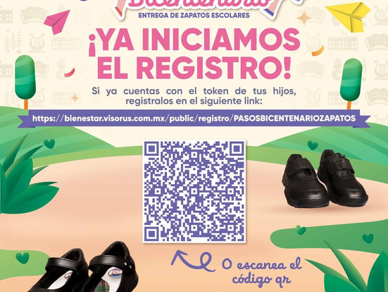 Inicia el registro en línea de “Pasos del Bicentenario” para la entrega de calzado escolar gratuito