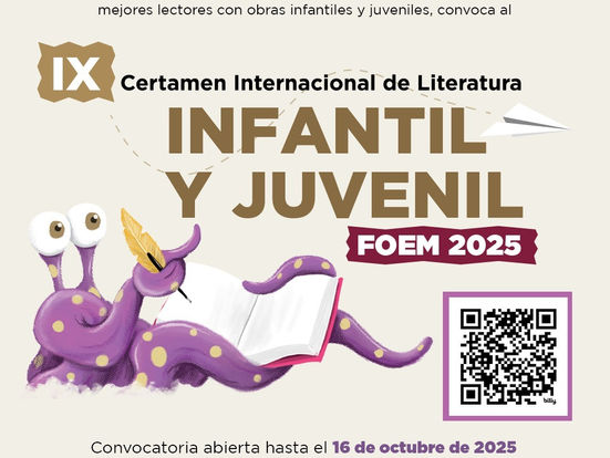 Invitan a participar en el “IX Certamen Internacional de Literatura Infantil y Juvenil FOEM 2025”
