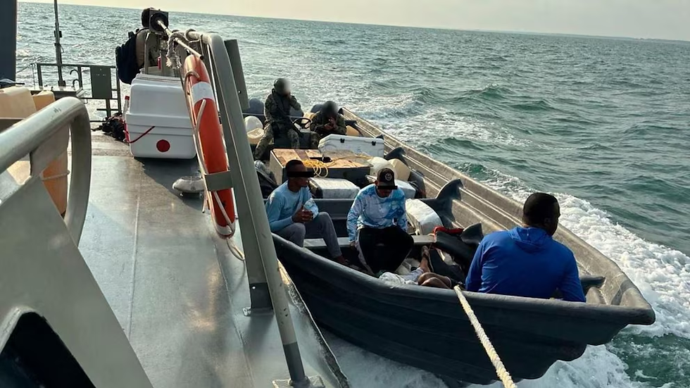 Golpe al narco en el Pacífico: capturan frente a Chiapas a 6 extranjeros