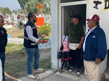 Supervisión sanitaria por  temporada de Día de Muertos  en panteones y sitios turísticos del Edoméx