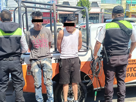 GC de Tecámac da golpe al crimen: detiene a dos presuntos delincuentes en Hueyotenco