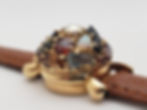 Vintage Lucien Piccard 14K Tutti Frutti Flip-Top Hidden Watch