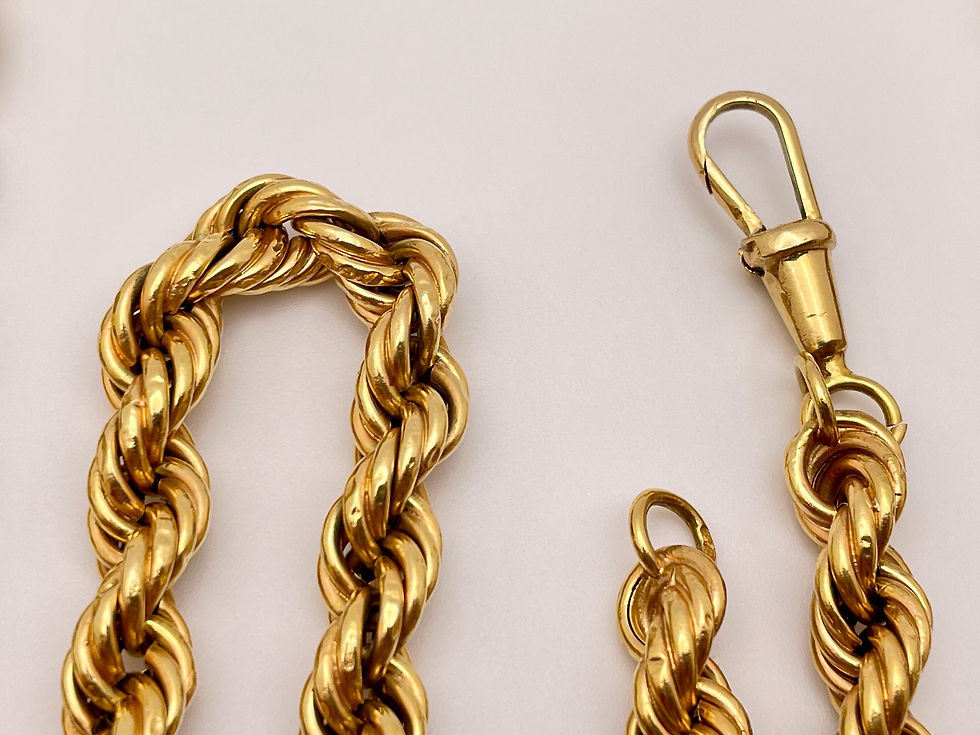 Thumbnail: 18K Yellow Gold 59 Inch Long Rope Chain Necklace