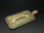 14K Yellow Gold 10 Dollar Bill Pendant Industrial Screw Top Bezel