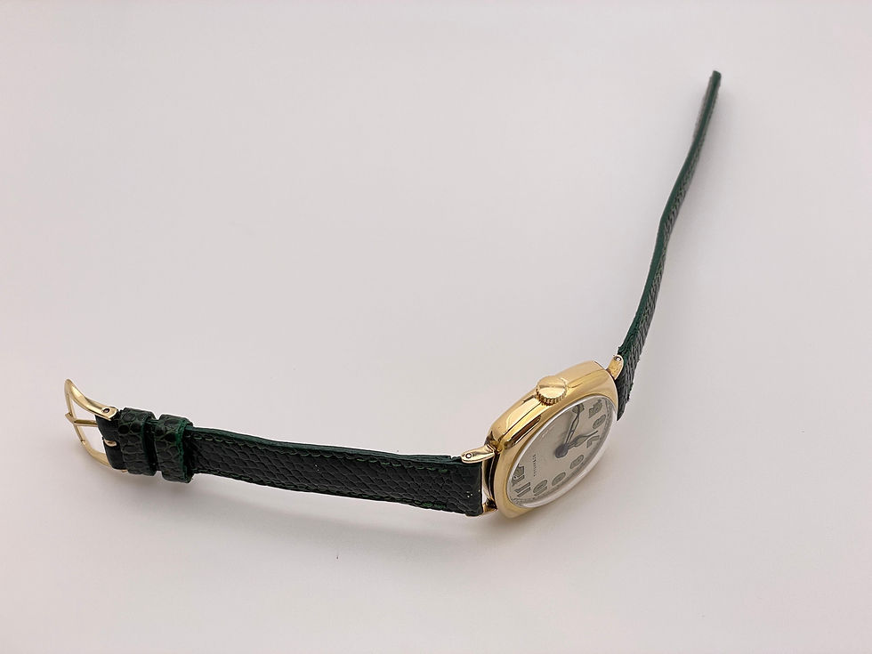 Thumbnail: Tiffany & Co Art Deco 18K Yellow Gold I.W.C. Watch