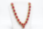 IGI Certified 60.14 CT Ruby 8.33 CT Diamond 14K Yellow Gold Necklace