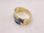 Thumbnail: Picasso Guernica 14K Yellow Gold Diamond Inlay Cuff Bracelet & Earrings Set
