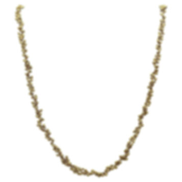 18K Yellow Gold 15 Inch Grapevine Choker Necklace