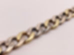 Thumbnail: ZDNY 14K Yellow Gold Silver Two Tone Gothic Bracelet