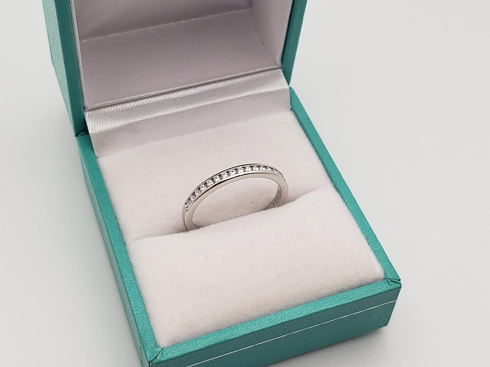 Tiffany & Co. Platinum 0.17 CT Diamond Wedding Band