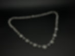 7.40 CT Diamond Floral Necklace 18K White Gold Graduated