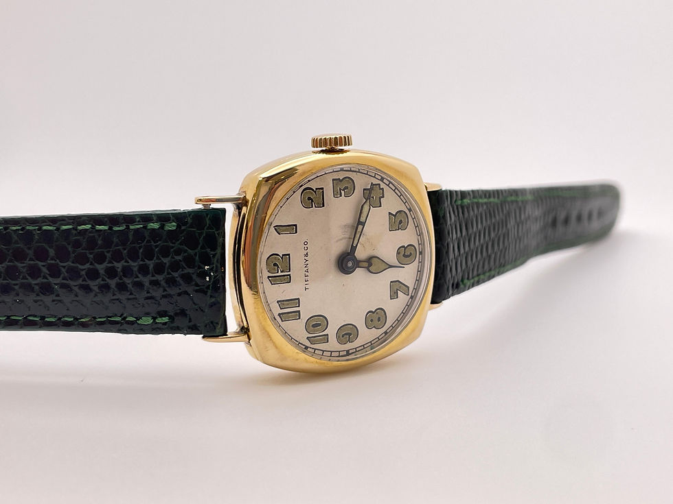Thumbnail: Tiffany & Co Art Deco 18K Yellow Gold I.W.C. Watch