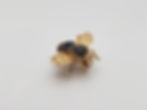2.00 CT Sapphire Bumble Bee 14K Yellow Gold Brooch Pendant
