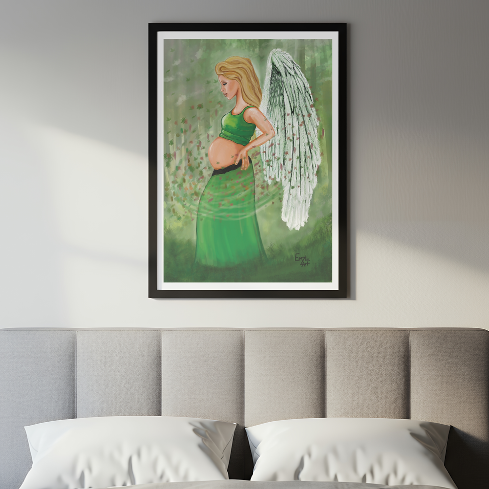 Thumbnail: Economy Angel Healing Art Print -  Abundance  Balance A5