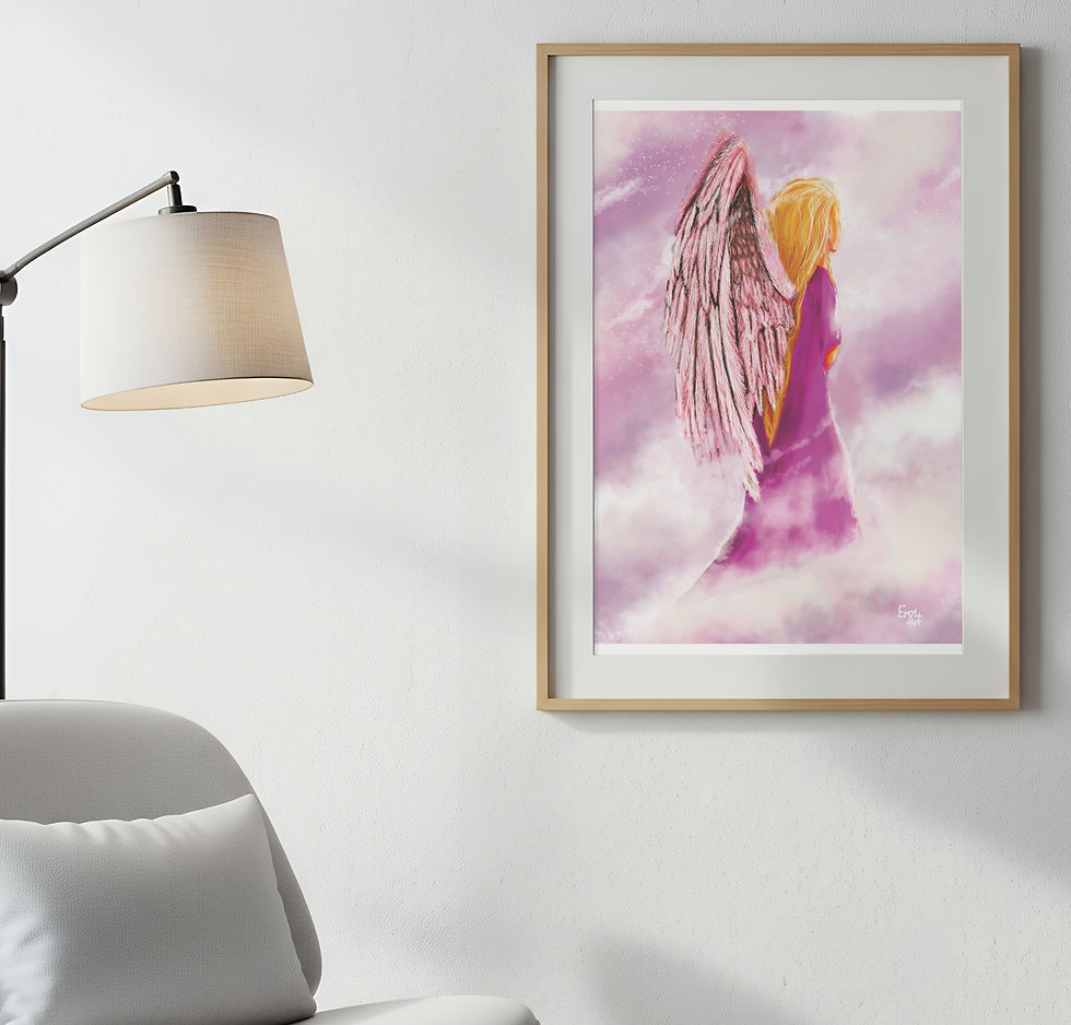 Thumbnail: Economy Angel Healing Art Print   Balance A4