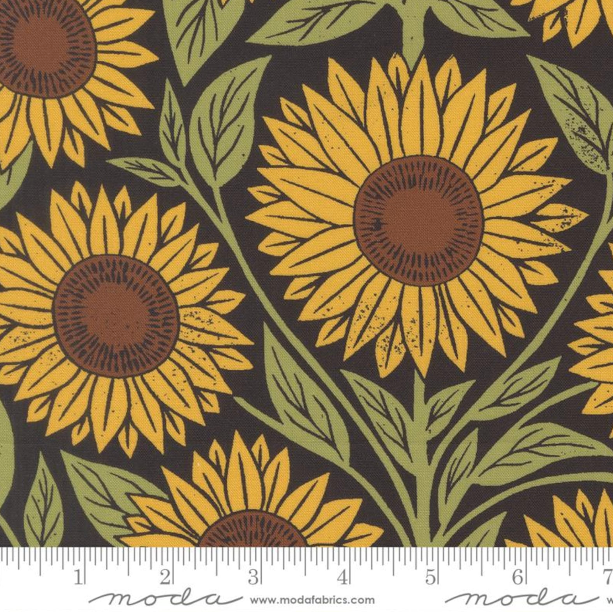 GARDEN SERIES: Sunflowers 3320 17 by Katharine Watson for MODA
