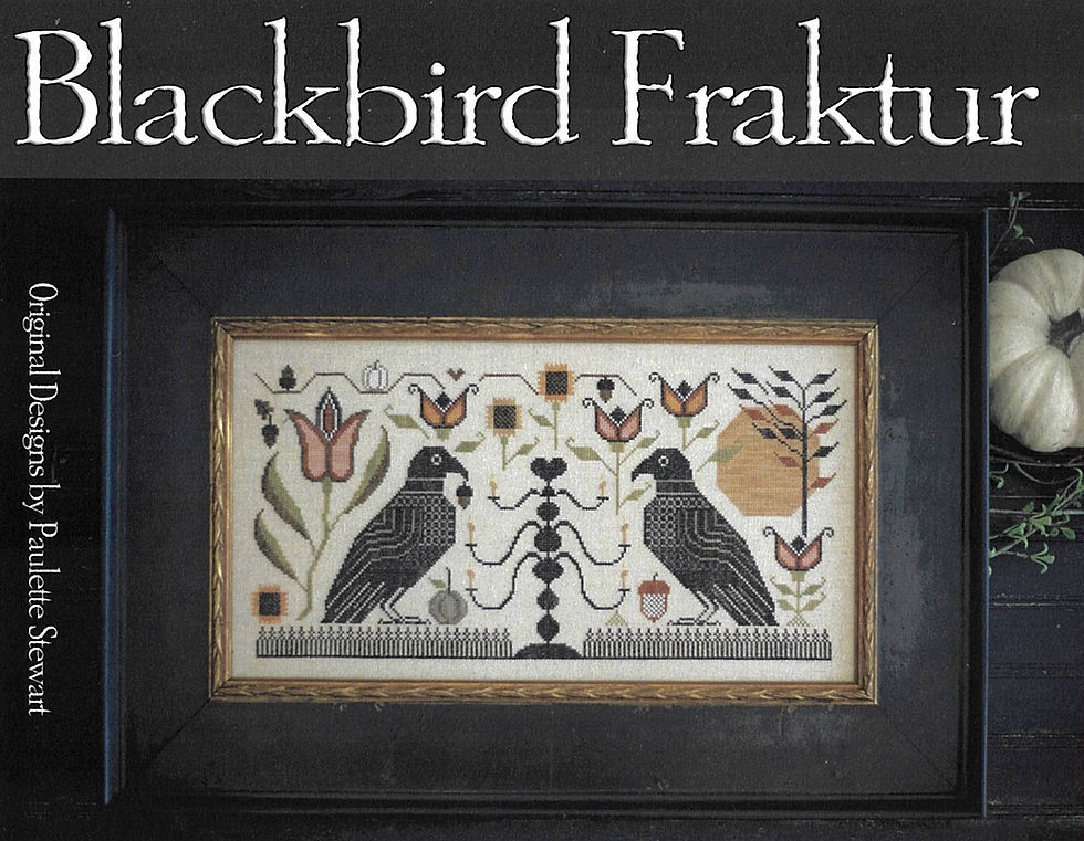 BLACKBIRD FRAKTUR by Plum Street Samplers