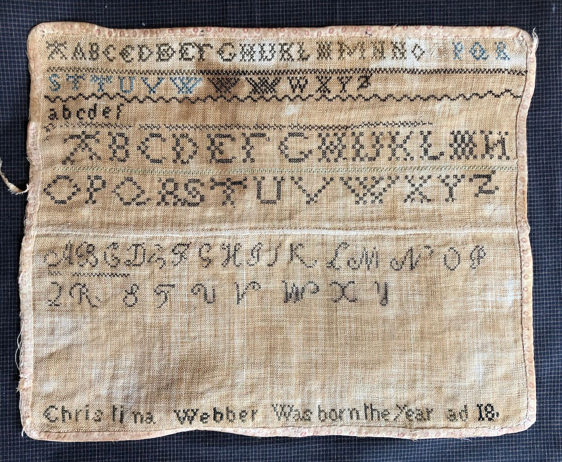 Christina Webber's Marking Sampler DOWNLOAD by Shakespeare's Peddler