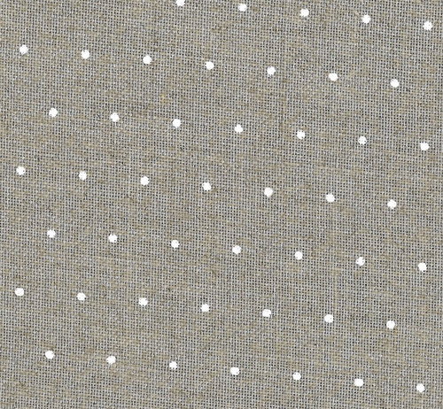 36 COUNT MINI DOT WHITE ON NATURAL EDINBURGH Linen Eighth by
