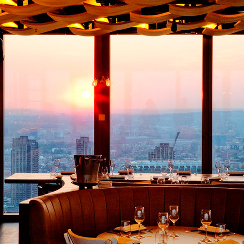 London's Duck & Waffle stands at 40 feet high offering views of the city