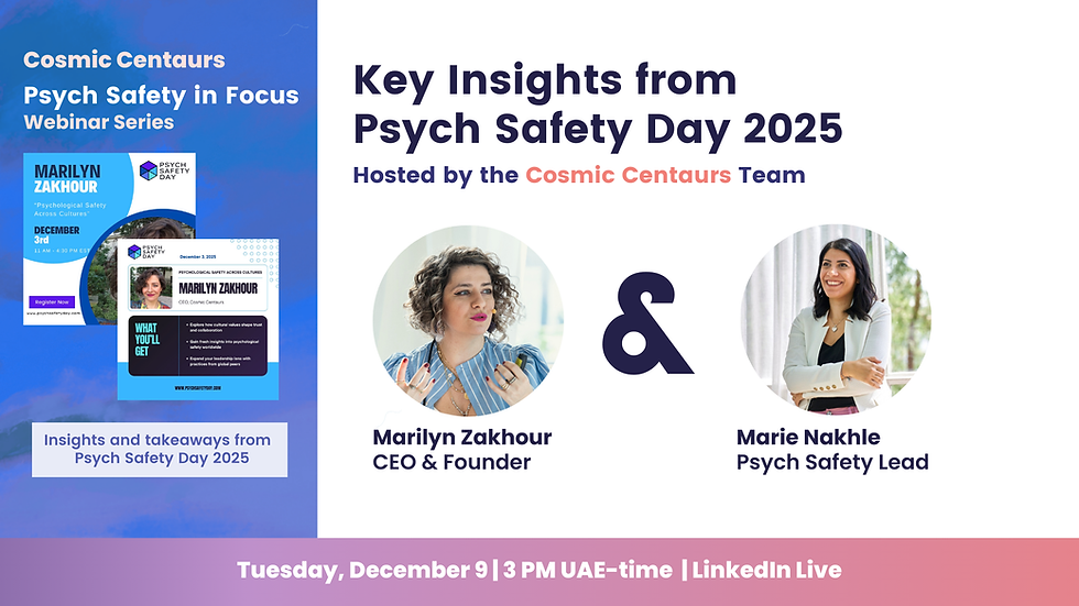 Key Insights from Psych Safety Day 2025