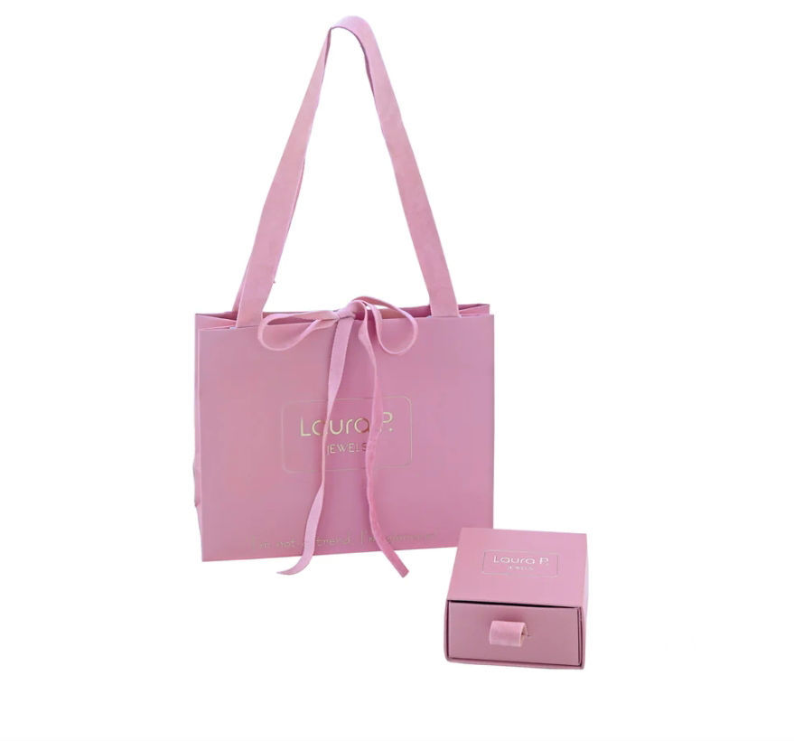 Miniatura: Laura P. Jewels - Collana Fiori Dorata con Zirconi Fucsia 