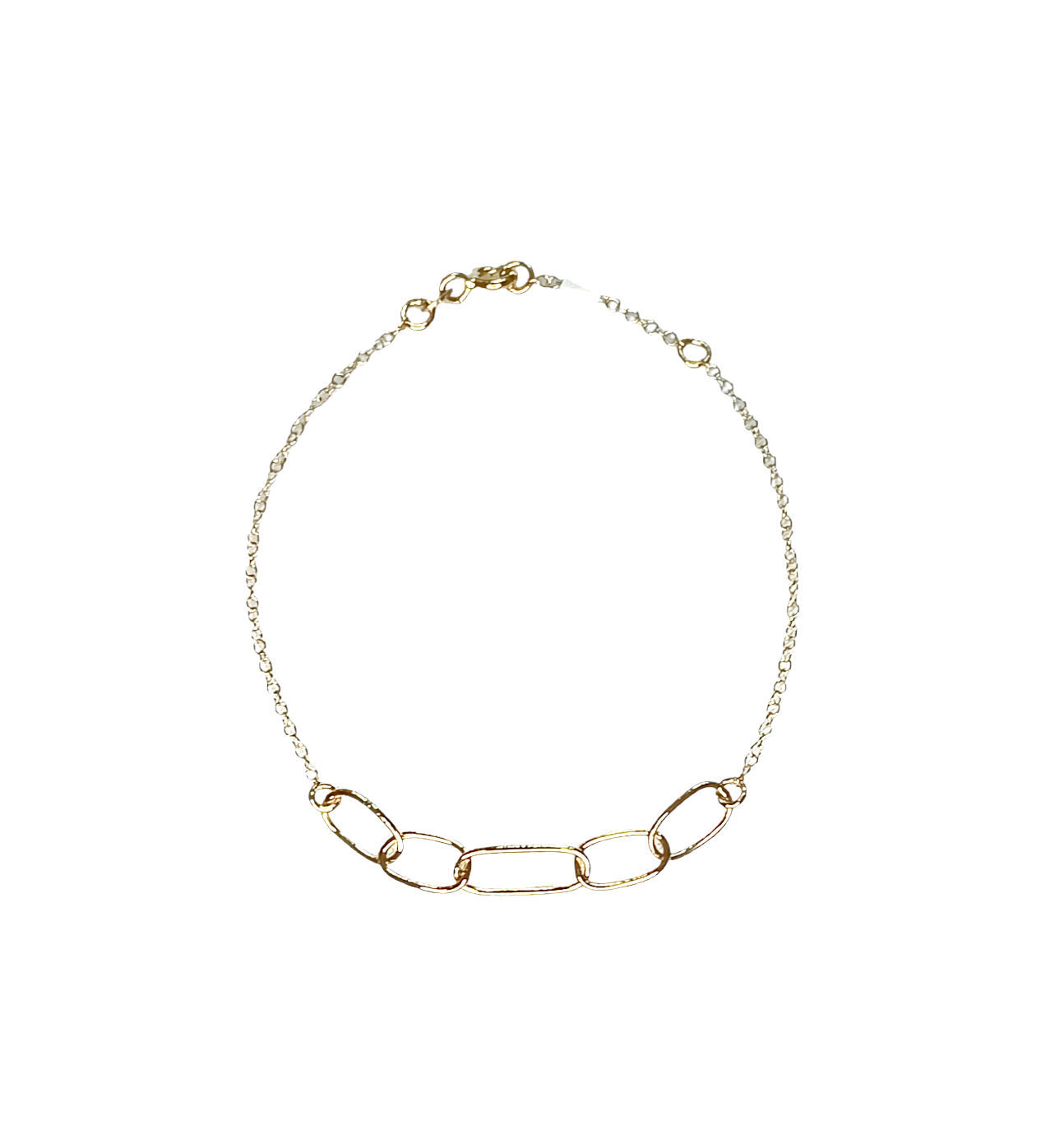 Gioielli Barbazza - Bracciale Donna in Oro Giallo con 5 Elementi Decorativi 